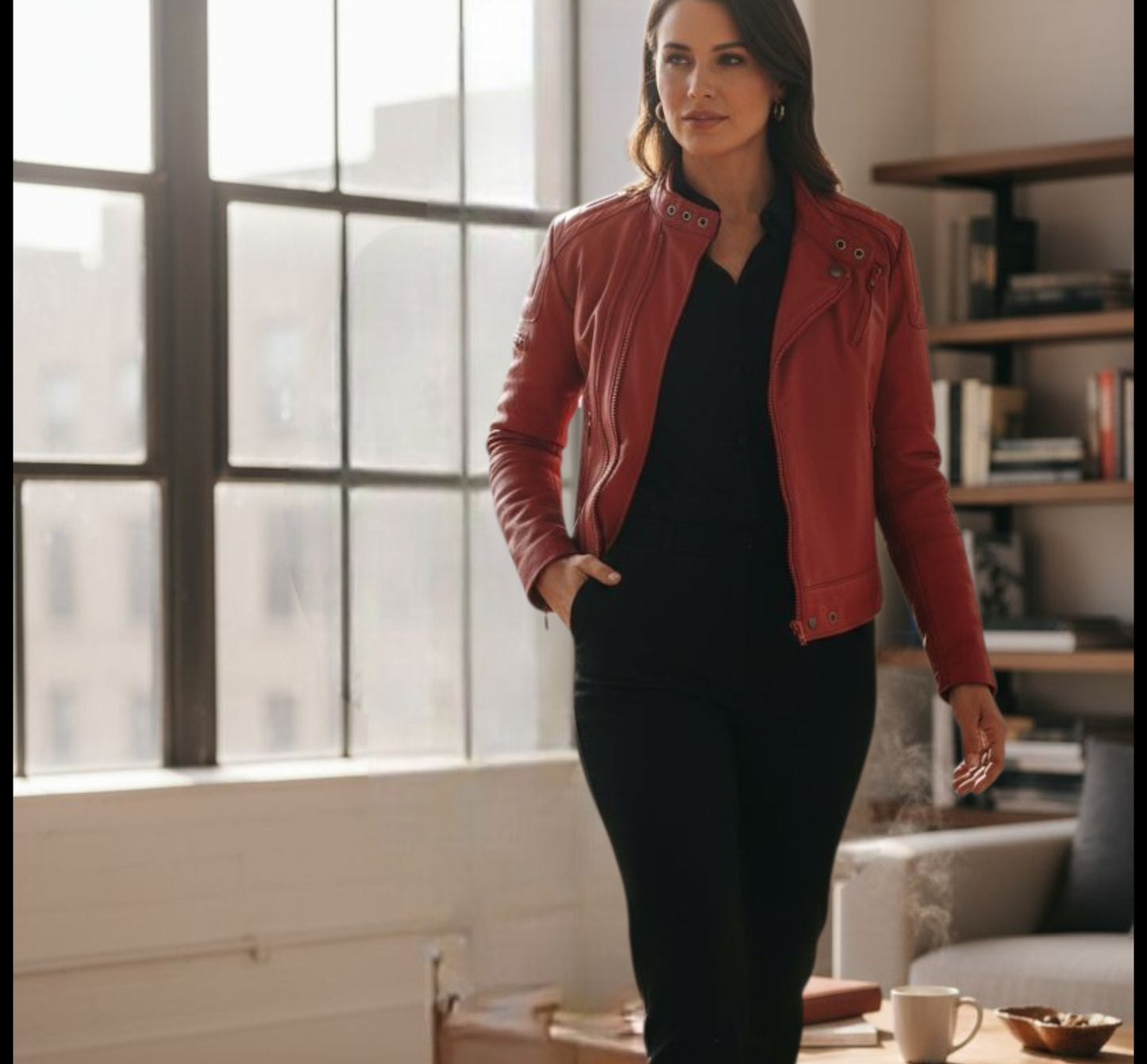 Genuine Italian Soft Leather Jacket with Rampley & Co Silk Lining - Epic Motorcycles