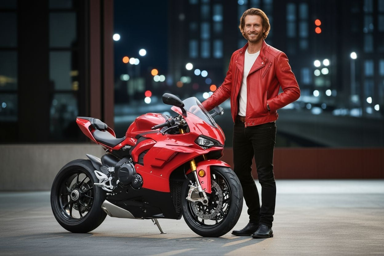 Genuine Italian Soft Leather Jacket with Rampley & Co Silk Lining - Epic Motorcycles