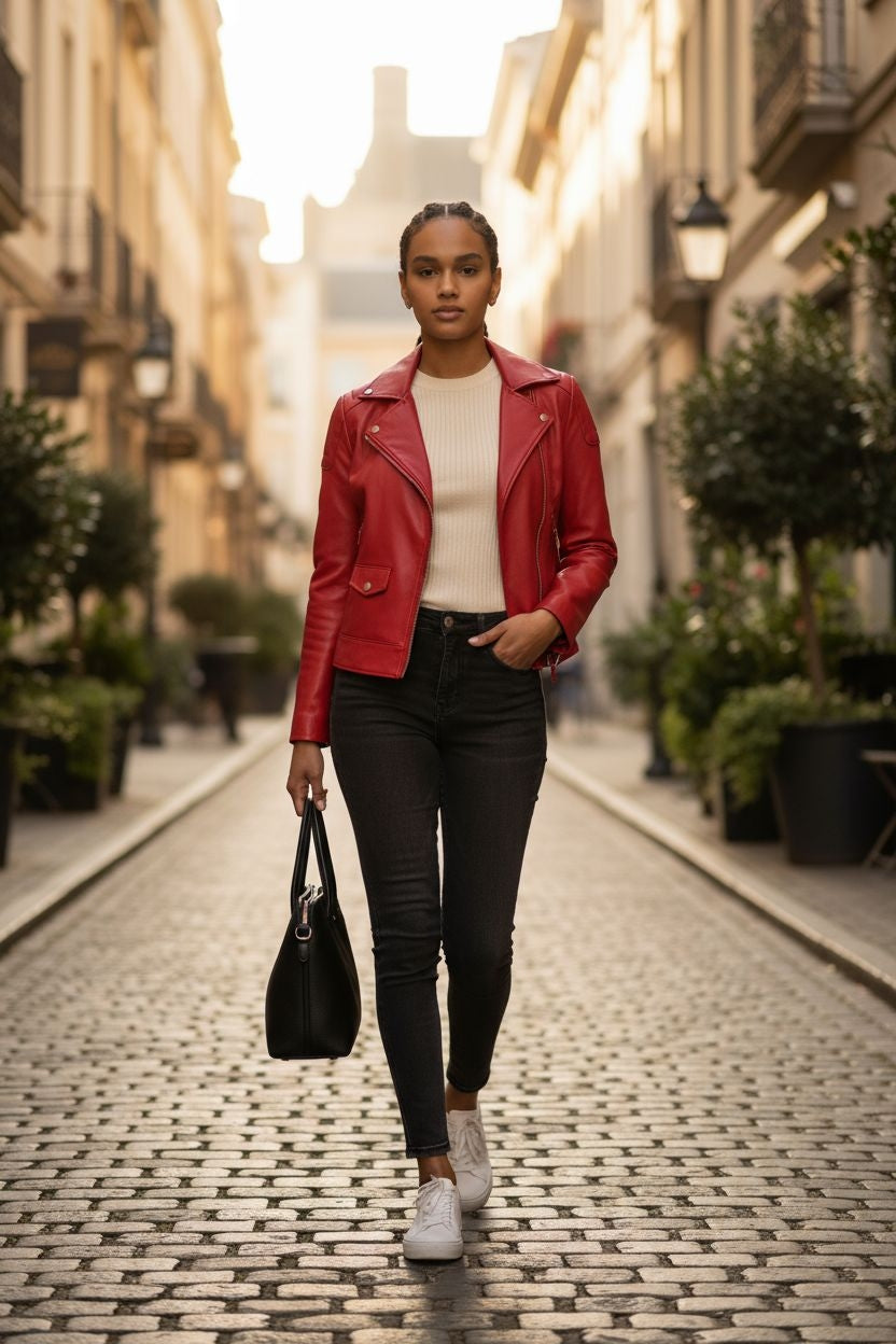 Genuine Italian Soft Leather Jacket with Rampley & Co Silk Lining - Epic Motorcycles