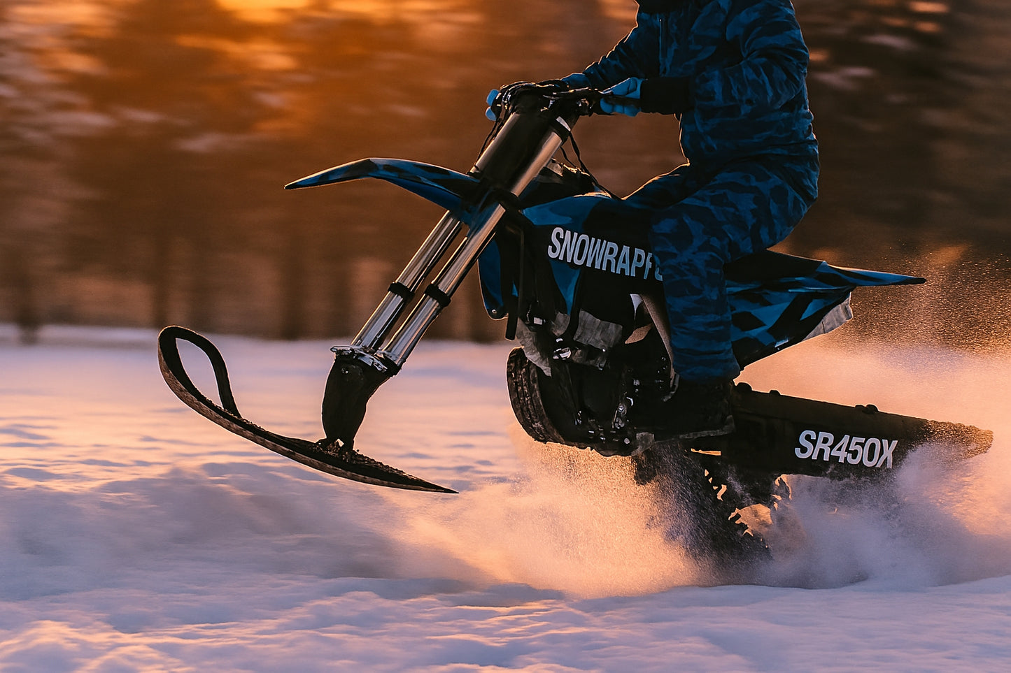 SNO-450X SNOWRAPTOR | 450CC Timbersled - Competition Snow Bike - Epic Motorcycles