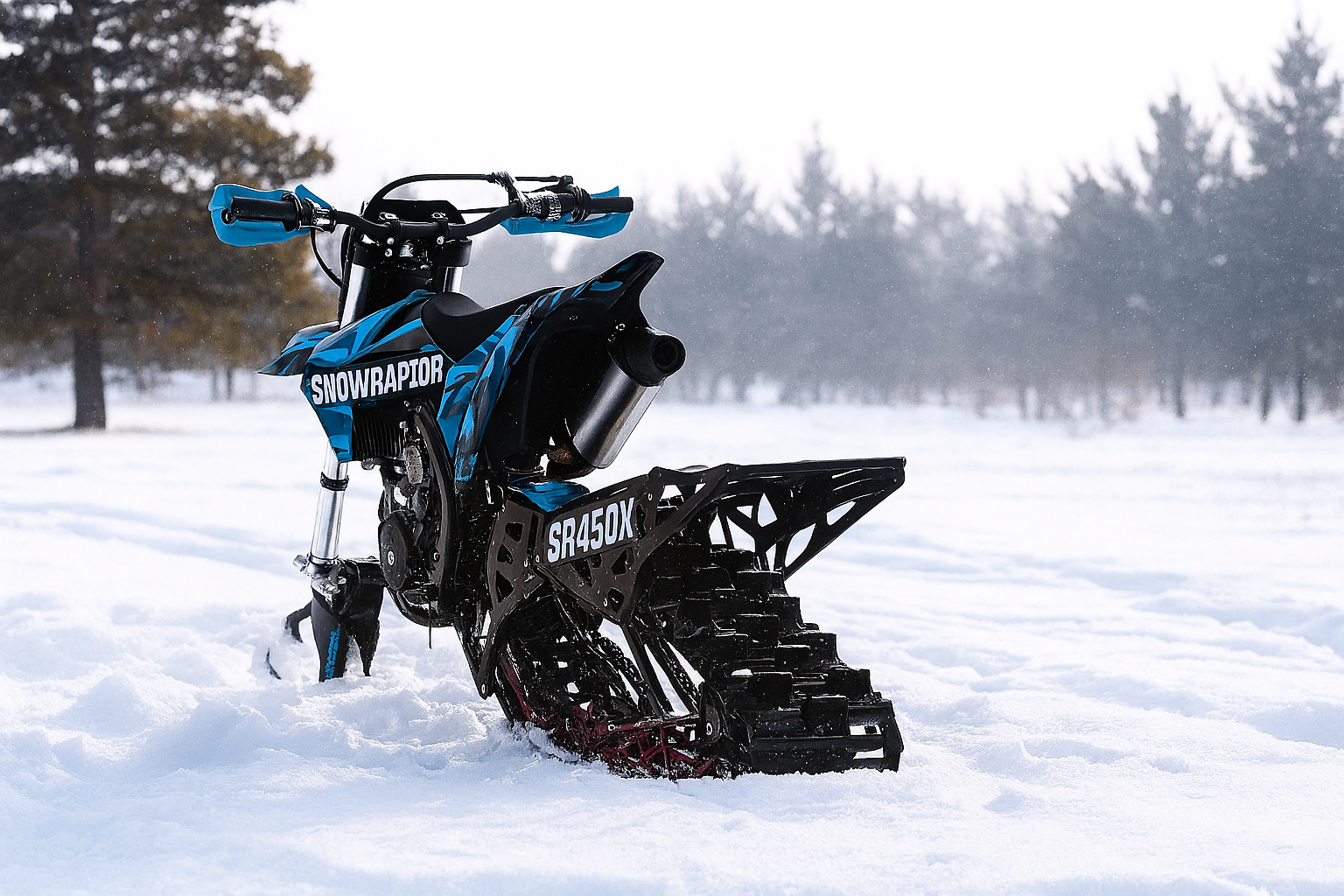 SNO-450X SNOWRAPTOR | 450CC Timbersled - Competition Snow Bike - Epic Motorcycles