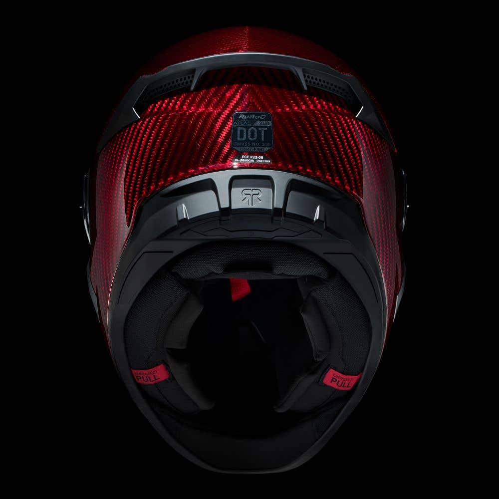 RURUC AT4.0 Ruby Carbon Fiber Motorcycle Helmet | Lifetime Warranty | Protection against everything including theft and crashes - Epic Motorcycles
