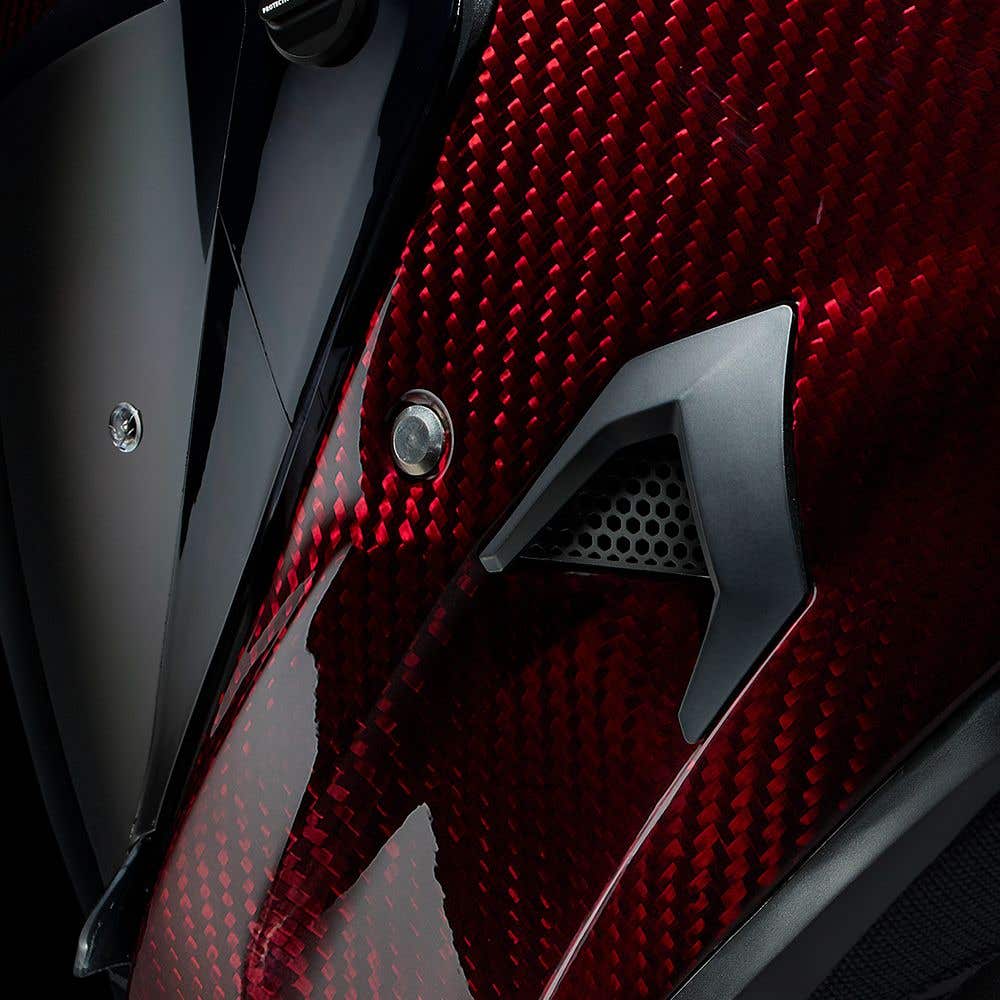 RURUC AT4.0 Ruby Carbon Fiber Motorcycle Helmet | Lifetime Warranty | Protection against everything including theft and crashes - Epic Motorcycles