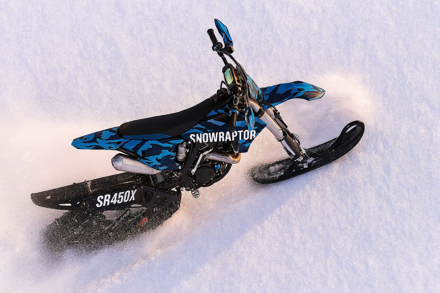 SNO-450X SNOWRAPTOR | 450CC Timbersled - Competition Snow Bike - Epic Motorcycles 