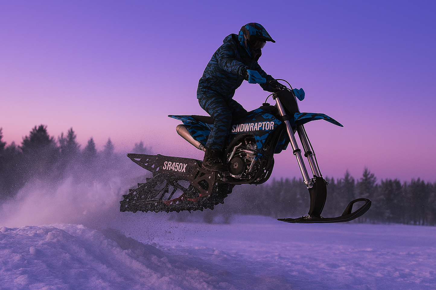 SNO-450X SNOWRAPTOR | 450CC Timbersled - Competition Snow Bike - Epic Motorcycles 